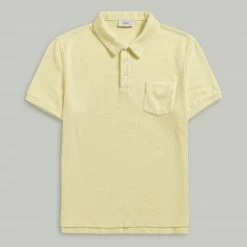 CLOSED Polo Tissu Éponge Jaune Sorbet