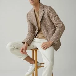 CLOSED Blazer À Carreaux Tissu Italien