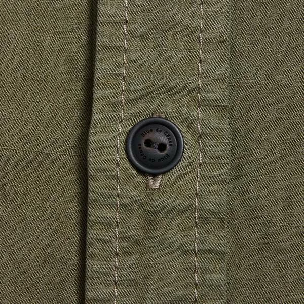 Blue de Genes Folignio Gordian Albiate Overshirt Olive Night