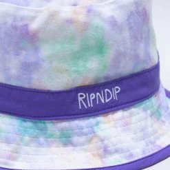 RIP N DIP Castanza Reversible Brushed Fleece Quilted Bucket Hat Purple