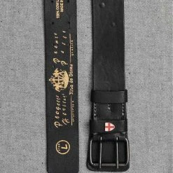Blue de Genes Cintura Leather Belt - Black