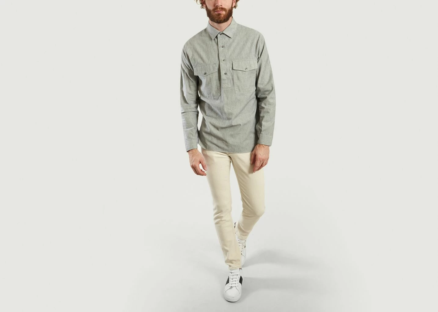 CLOSED Dark Night Pocket Micro Striped Shirt