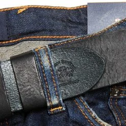 Blue de Genes Piceno Leather Belt - Black