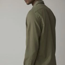 CLOSED Chemise Coton Piqué Soft Kaki