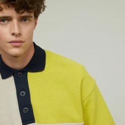 CLOSED Polo Oversize - Block - Stratus Grey & Jaune