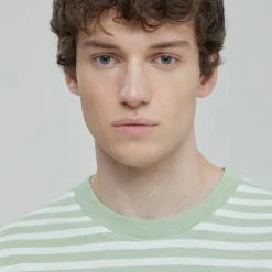 CLOSED T-shirt - Coton Bio - Rayé Summer Mint