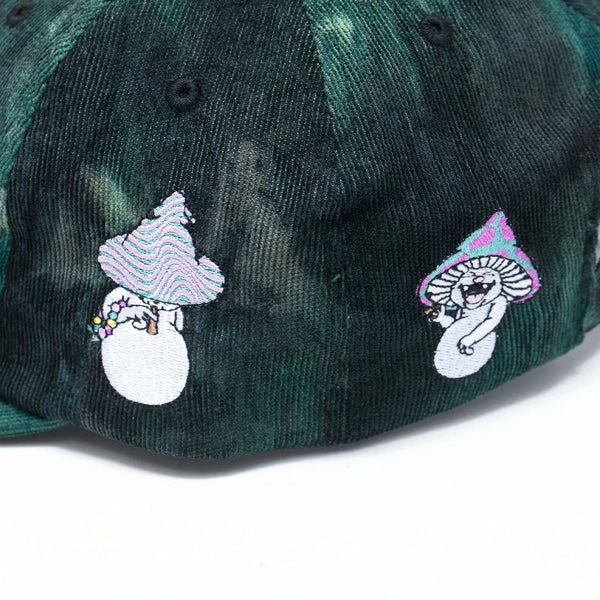 RIP N DIP Kaleidoscopic 6 Panel Corduroy Strapback Cap - Sage Lightning Wash