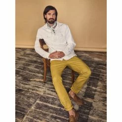 Blue de Genes Paulo Arno Pants - Canary