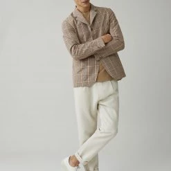 CLOSED Blazer À Carreaux Tissu Italien