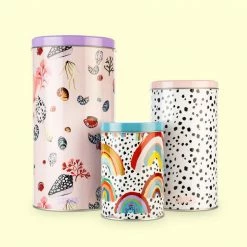 Eleanor Bowmer Mixed Print Tin Canisters (Set of 3)
