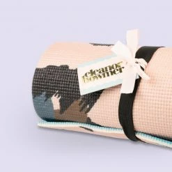 Eleanor Bowmer Pink Leopard Yoga Mat