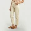 CLOSED Cream Jay 7 8th Length Embroidered Jeans
