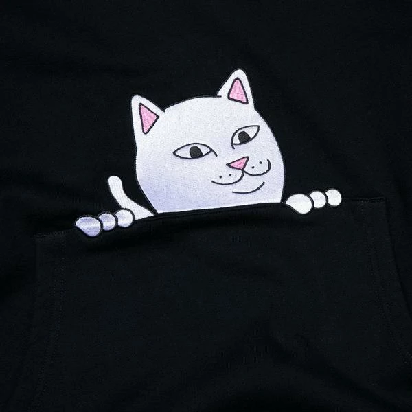 RIP N DIP Peeking Nermal Hoodie Black