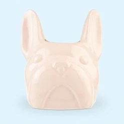 Eleanor Bowmer Pink Frank Dog Planter