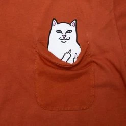 RIP N DIP Lord Nermal Pocket T Shirt Cotta Orange