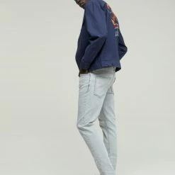 CLOSED Jean Slim Drop Crop - Gris Clair