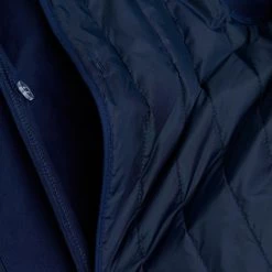 CLOSED Manteau Long Trench - Coton Ciré - Bleu Marine