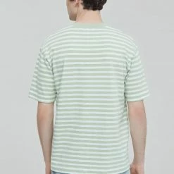 CLOSED T-shirt - Coton Bio - Rayé Summer Mint