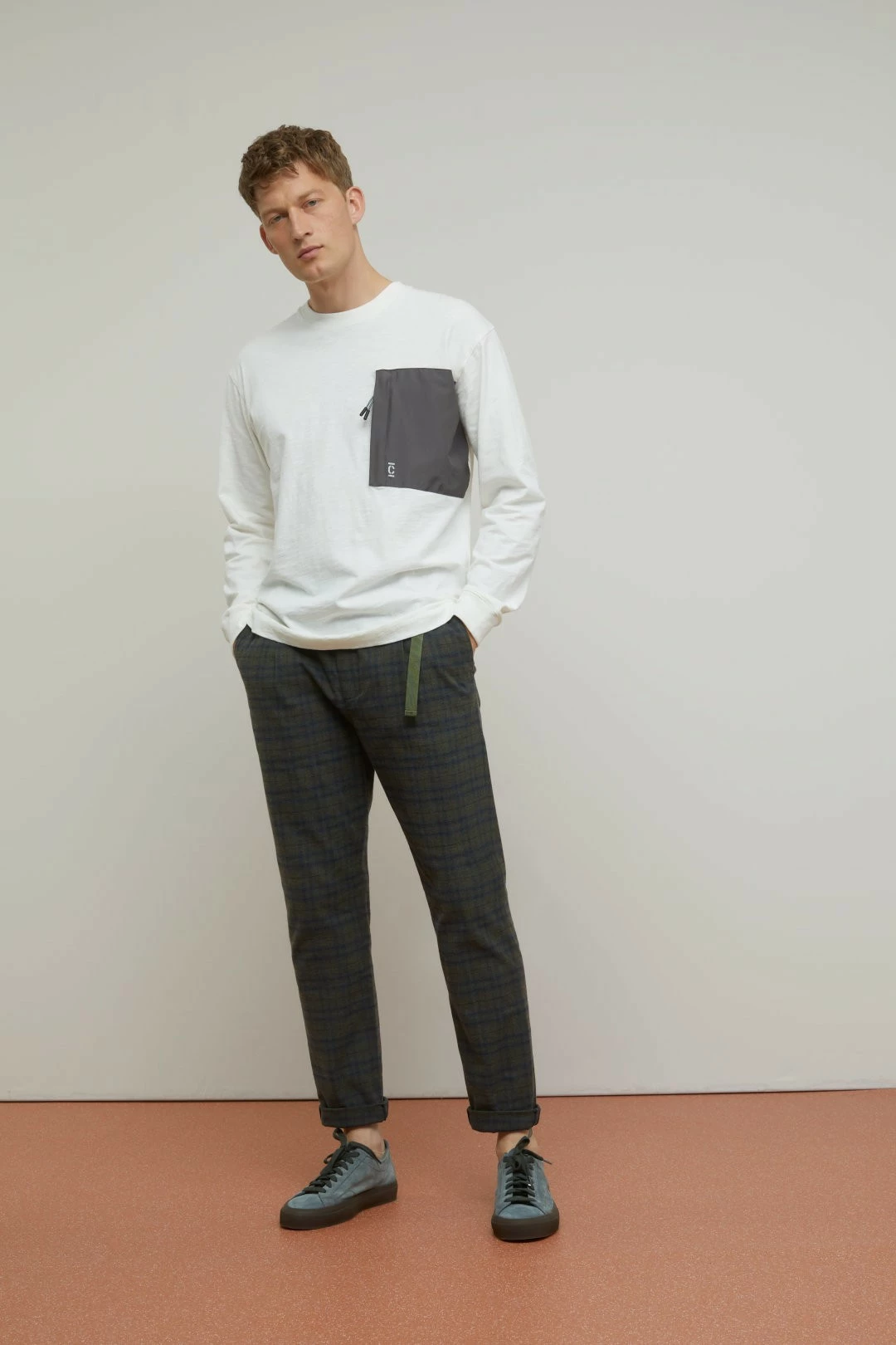 CLOSED Buckle Pant - Relaxed Fit - Carreaux