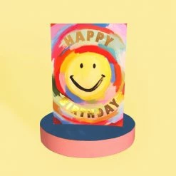 Eleanor Bowmer : Rainbow Smiley Card