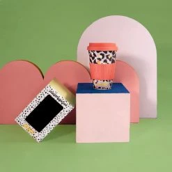 Eleanor Bowmer : Lilac Leopard Bamboo Travel Mug