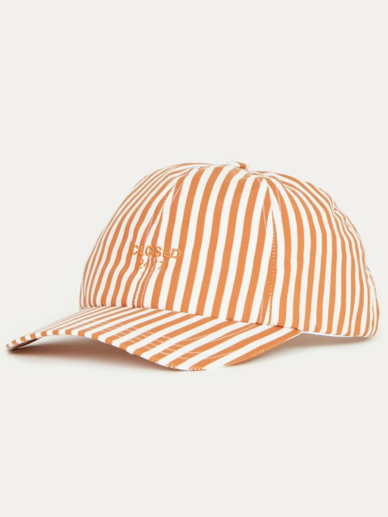 CLOSED Casquette Rayé Wild Safran