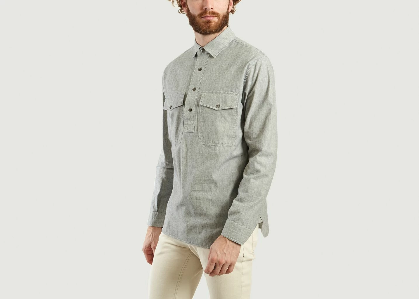 CLOSED Dark Night Pocket Micro Striped Shirt