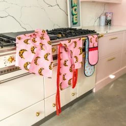 Eleanor Bowmer Leopard Moons Tea Towel