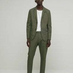 CLOSED Pantalon Atelier Tapered - Lin - Vert Gris