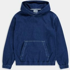 CLOSED Sweat Capuche - Denim Mid-blue