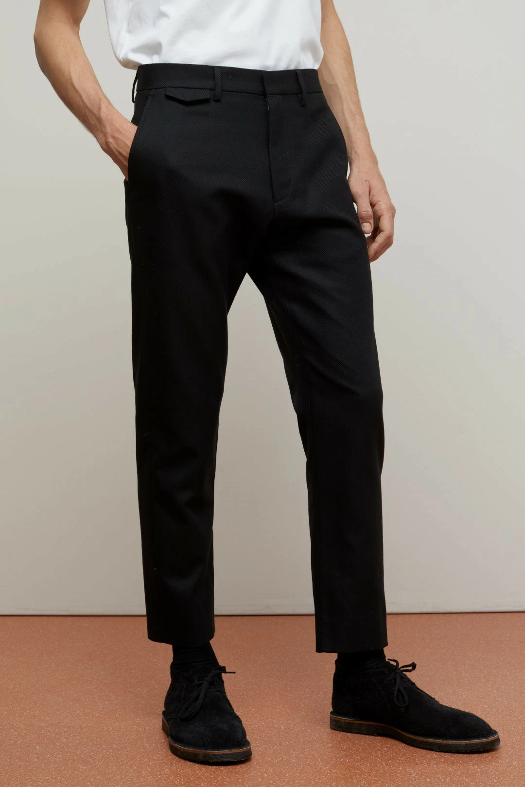 CLOSED Pantalon Atelier Tapered - Laine Vierge - Noir