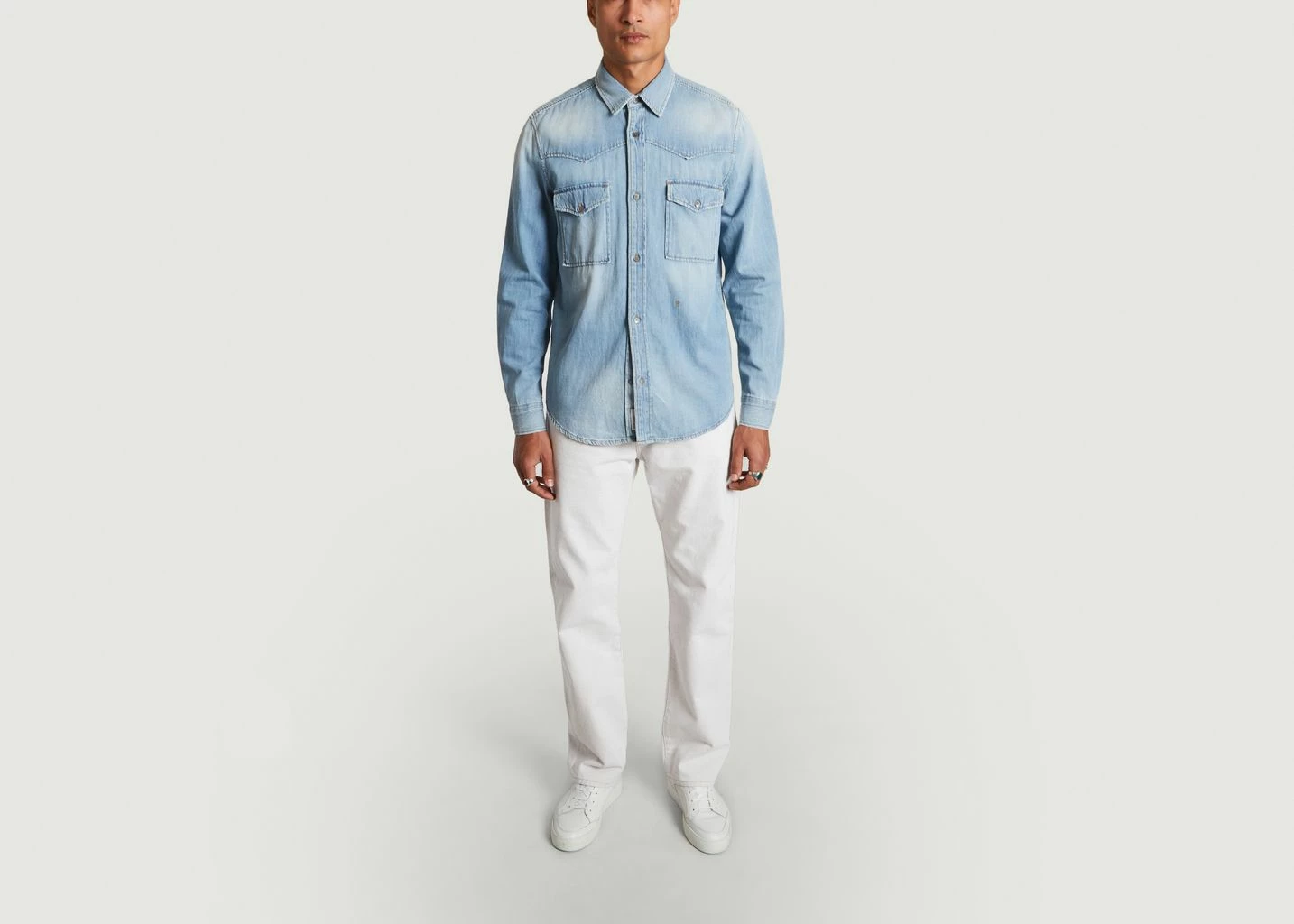 CLOSED Western Denim Regular Fit Shirt