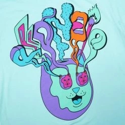 RIP N DIP Am I Tripping T Shirt Aqua