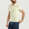 CLOSED Pale Yellow Towelling Cotton Polo With Pocket