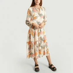 CLOSED Peach Stella Printed Dress