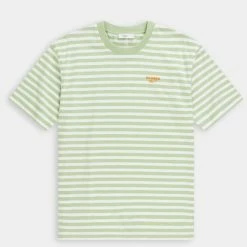 CLOSED T-shirt - Coton Bio - Rayé Summer Mint