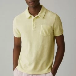 CLOSED Polo Tissu Éponge Jaune Sorbet