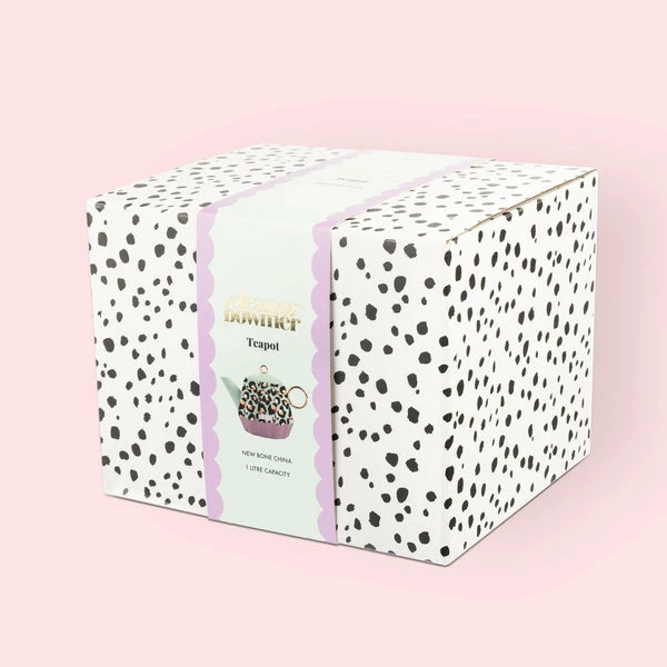 Eleanor Bowmer Mint Leopard Teapot