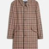 CLOSED Manteau Long À Carreaux Fox Brown