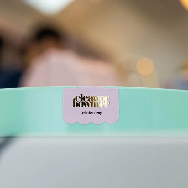 Eleanor Bowmer Mint Leopard Drinks Tray