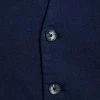 Blue de Genes Pieve Gusto Linen Gillet Dark Navy
