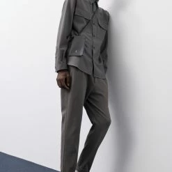 CLOSED Pantalon Vigo Tapered Dark Nickel