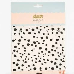 Eleanor Bowmer : Miami Shells & Dalmatian Dot Set Of 2 Cotton Tea Towels