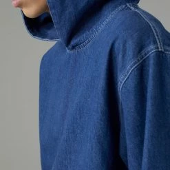 CLOSED Sweat Capuche - Denim Mid-blue