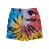 RIP N DIP Rubber Logo Sweatshorts Sunburst Spiral Tie Dye