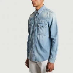 CLOSED Western Denim Regular Fit Shirt