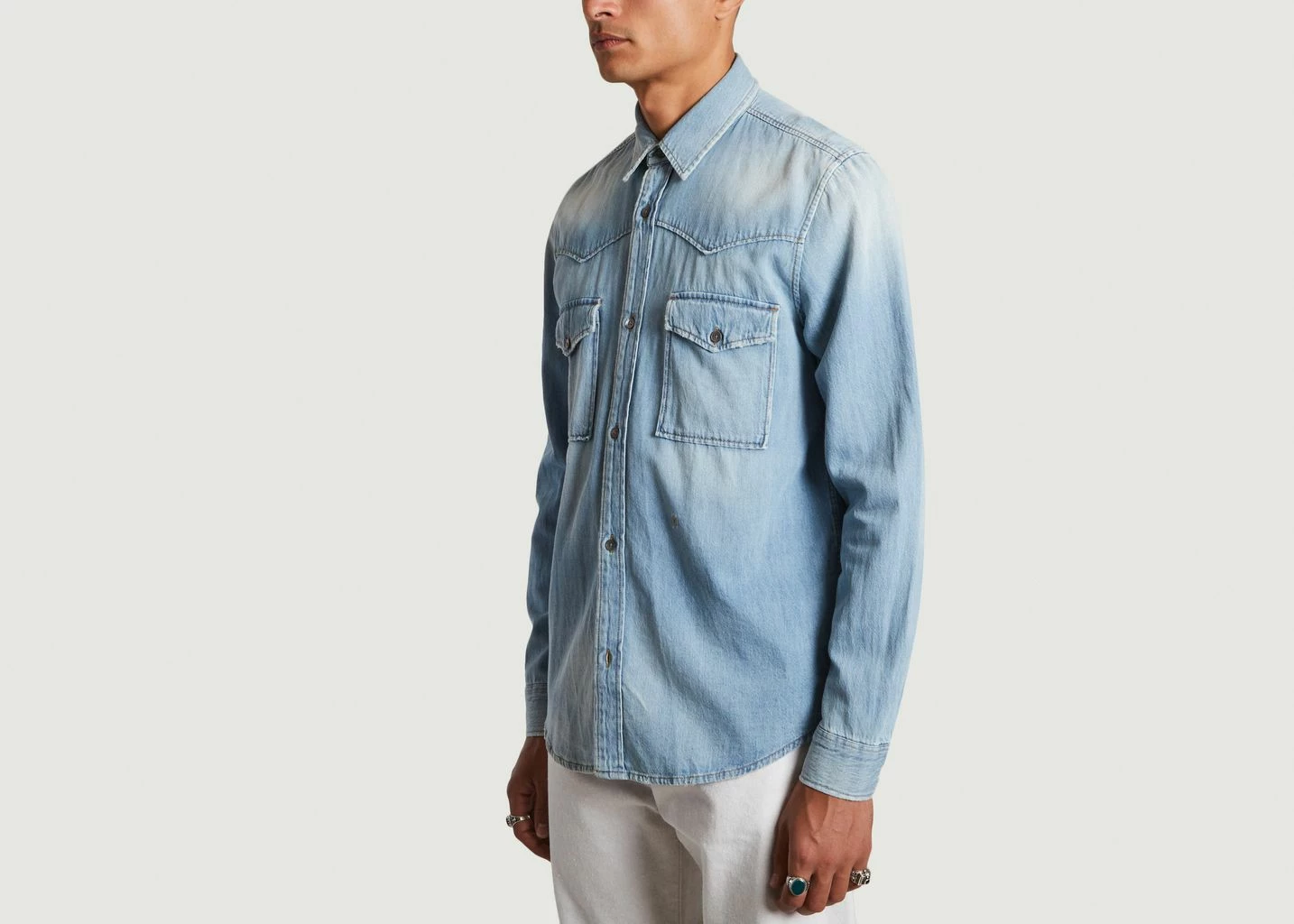 CLOSED Western Denim Regular Fit Shirt