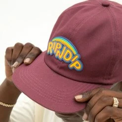 RIP N DIP Friends Forever 6 Panel Strapback Cap - Wine
