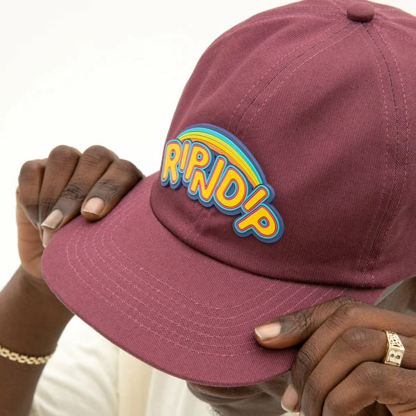 RIP N DIP Friends Forever 6 Panel Strapback Cap - Wine