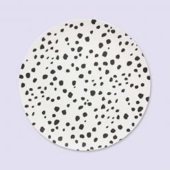 Eleanor Bowmer Shell & Dalmatian Picnic Dinner Plates - Set of 4